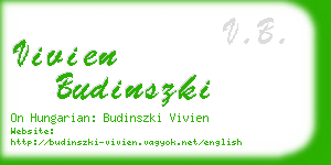 vivien budinszki business card